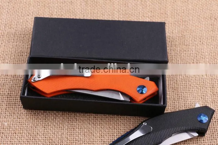 OEM 440 Stainless Steel Blade Material Survival Knife with G10 handle