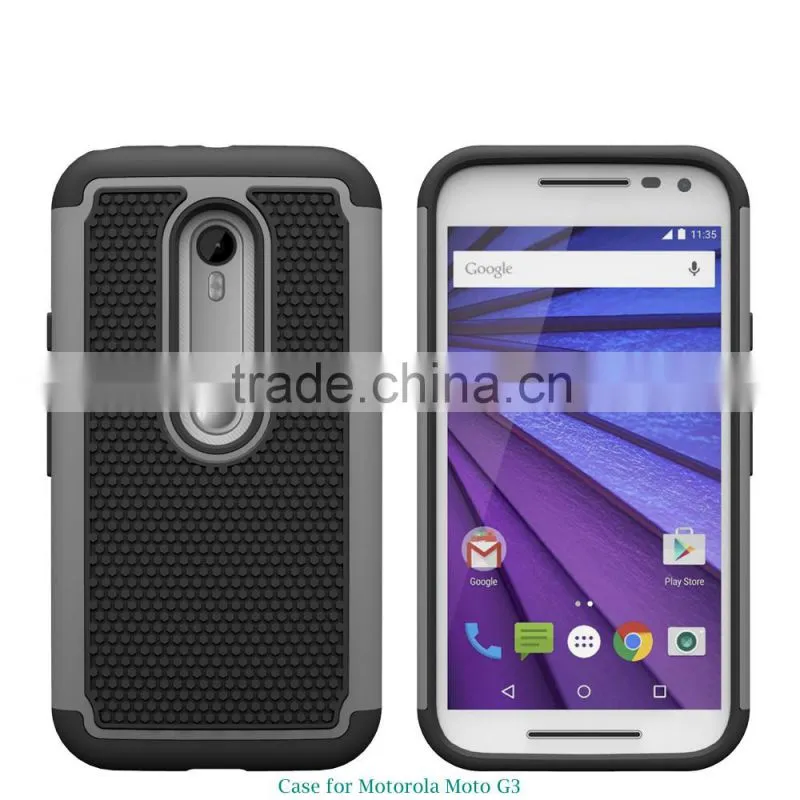 PC TPU 2 in 1 Slim armor cell phone case for moto g3