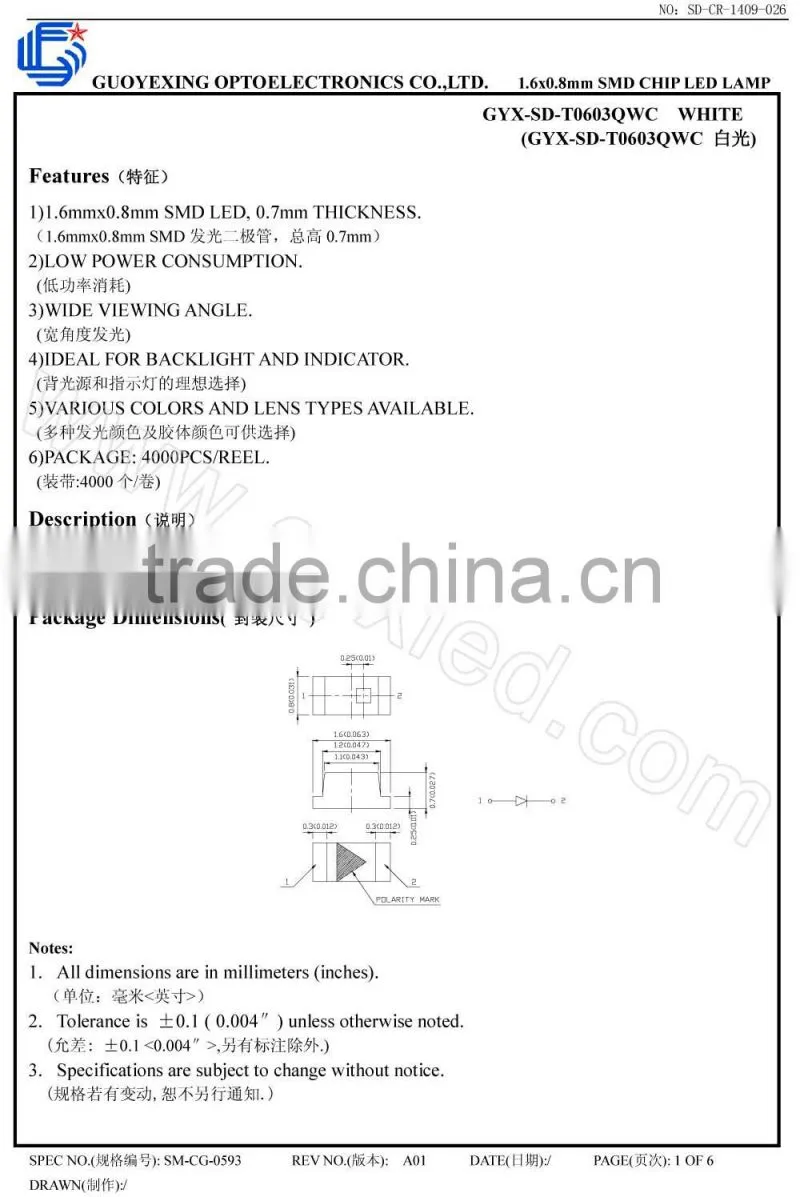 OEM factory Green color 330mcd 0805 and 2012 SMD LED