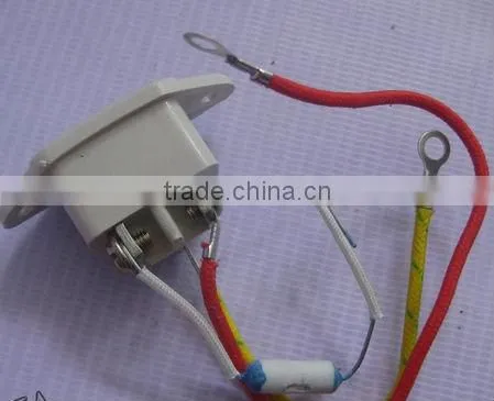 Electric Rice Cooker Socket with screw,power socket manufacturer,inlet AC Power Socket with fuse