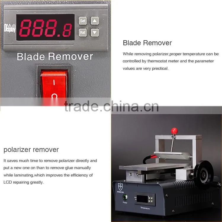 New Design Multi-functional 5 in 1 LCD Repair Machine With Compressor & Vacuum Pump & Independent Polarizer Remover