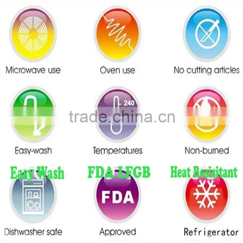 High Quality OEM Single Color Logo FDA Set of 3 Silicone Spatula