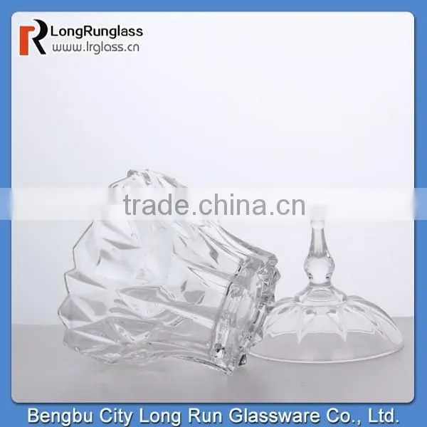 LongRun alibaba china hot new product for 2015 high white glass cup candy box,wedding candy box,clear glass candy box