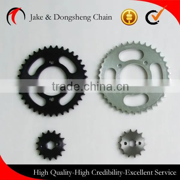 ZHEJIANG CHINA 1045 STEEL 40MN 428H/124L-56T/14T motor chain and sprocket per set