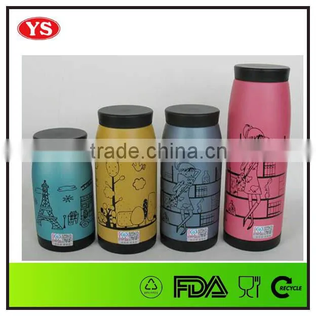 350ml double wall stainless steel vacuum funky thermos flasks