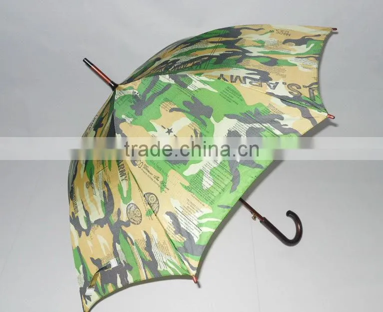 55cm wooden camouflage umbrella