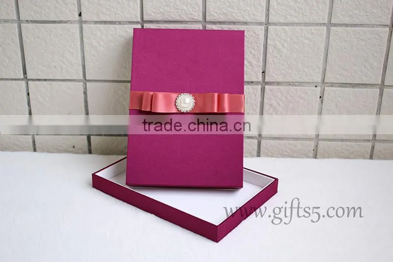 Custom Handmade Luxury Wedding Invitation Gift Box wedding Belt Gift Box