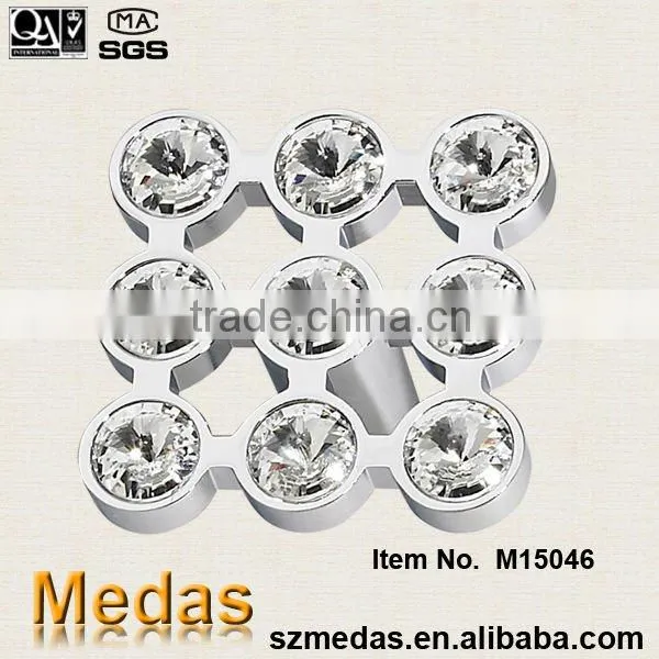 zamak base crystal cabinet dresser D handle