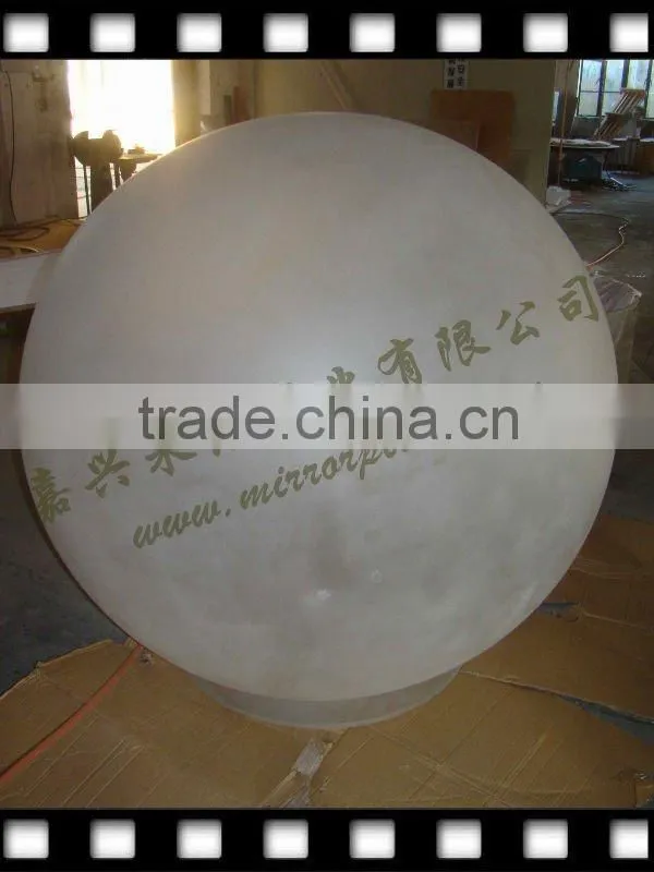 custom frosted large acrylic sphere
