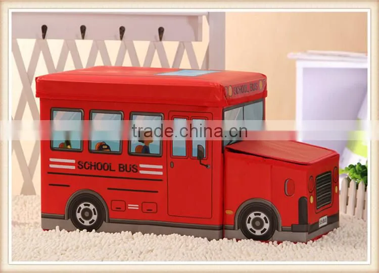 Car style printing child toy Storage Box