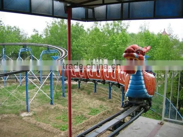 Amusement cheap roller coaster for sale , worm sliding ride for sale