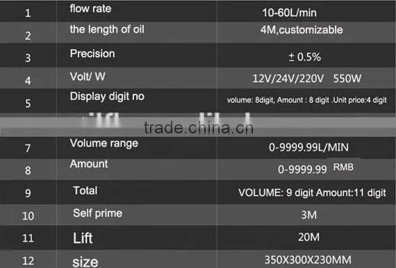 12V/ 24V/220V oil pump assembly