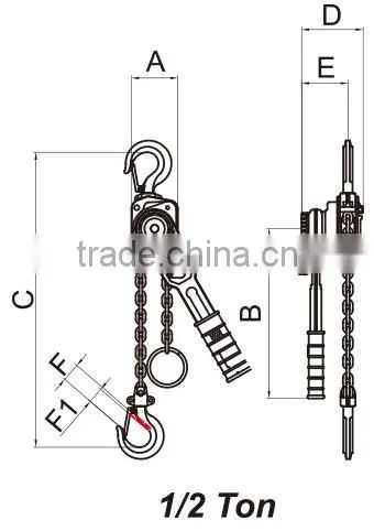 SUMAKE 3 TON Impact Resistant Heavy Duty Lever Hoist