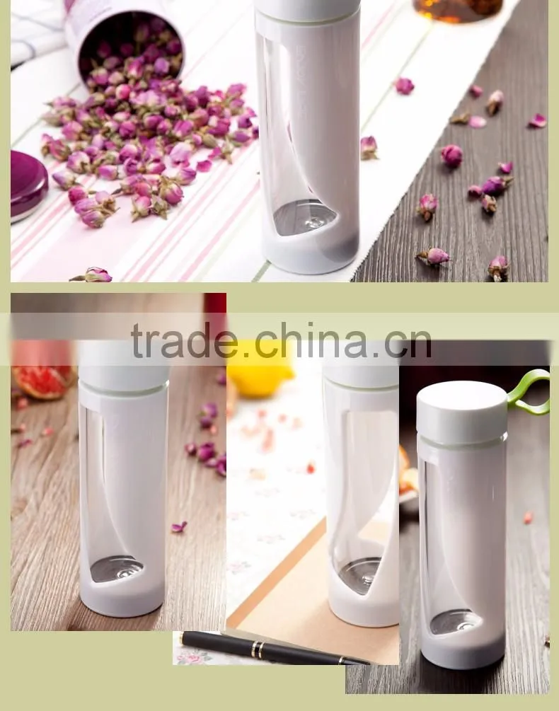 New Design Healthy Drinking Round Electric Hot 1.5l Glass Water Bottle