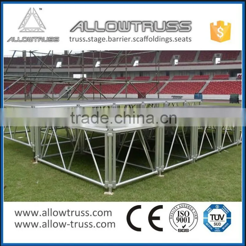 Aluminum Simple Stages with Plywood For Sale