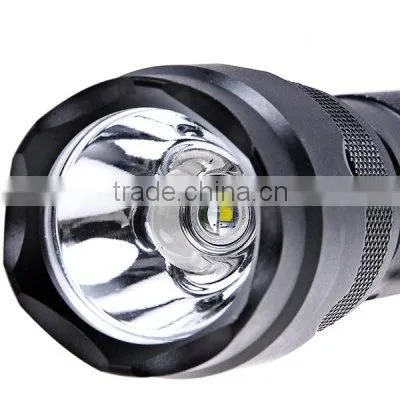waterproof 1000 lumen led aluminum rechargeable led flashlight with clamp