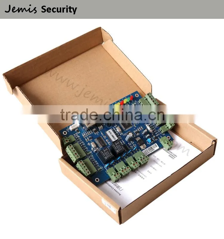 Ethernet Wiegand network TCP IP 4 Door Access Control System+Power+Lock+Reader+Exit Button