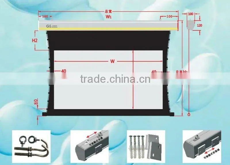 Cheaper tab tensioned screen