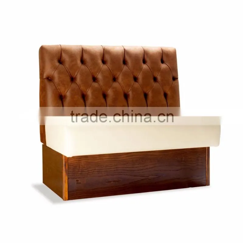 Modern cheap furniture pu leather restaurant furniture booth seating