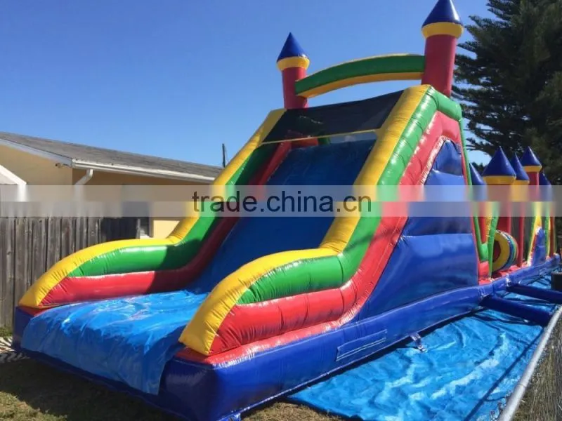 large fun city inflatable adventure slide for adults and kids