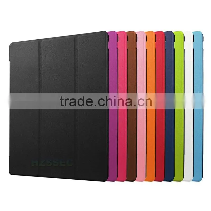 New arrival orange folding smart leather flip case back stand tablet case for Google Pixel C shockproof rugged case