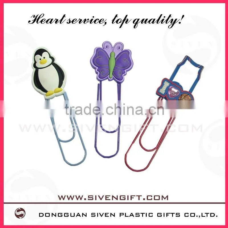 OEM cartoon pvc book marker for promotion gift