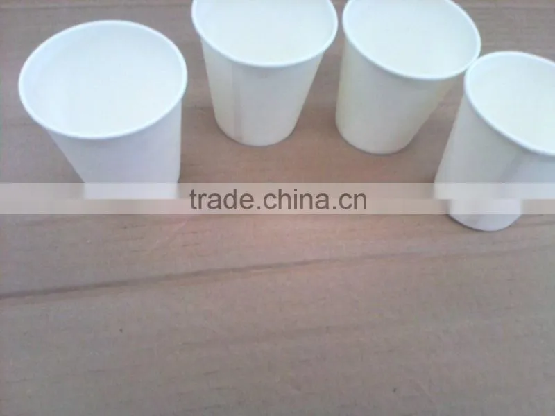 China factory price disposable single wall white paper cup for coffee or tea