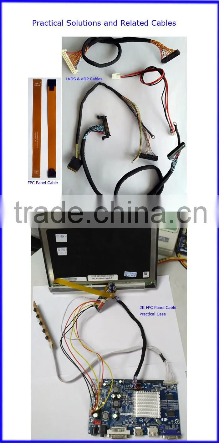 4K LCD Monitor Controller Board with eDP or V-by-One Output