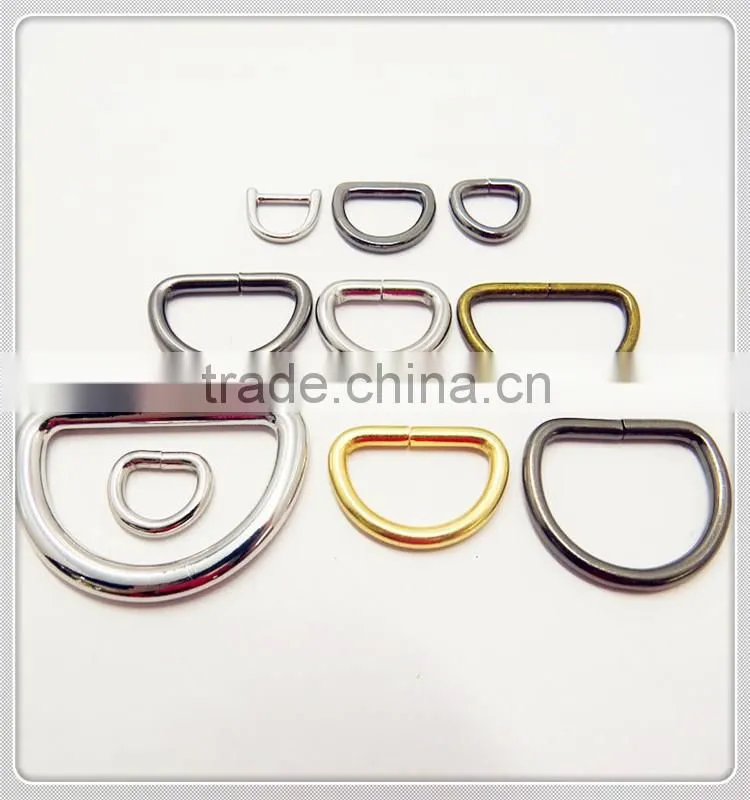2016 new design strong metal rings for handbag straps