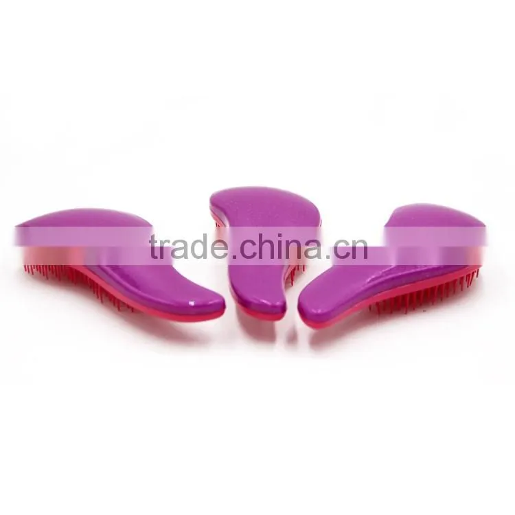 Hot selling portable mini cheap hair brush /purple detangling hair brush