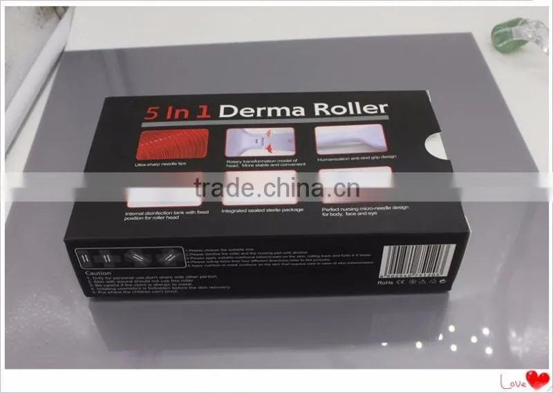GTO Newest Medical Grade Micro Needle Roller 5in1 Derma Roller