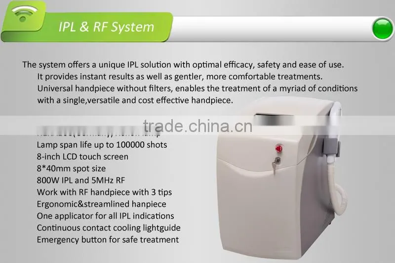 IPL lamp,Most popular effectively CE salon multi functional IPL with 100000shots life span,Portable IPL
