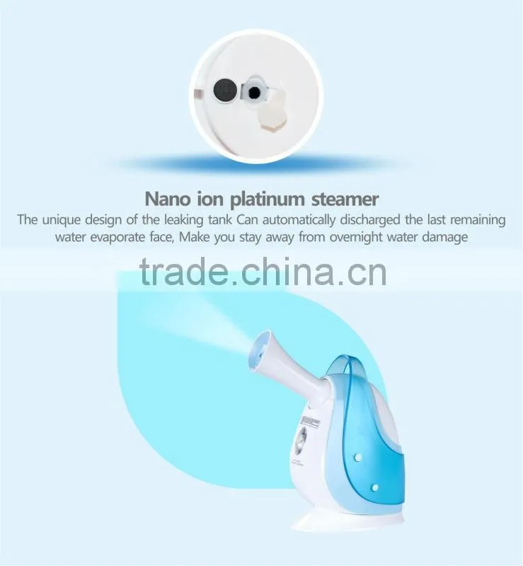 Nano Ion Platinum Facial Steamer,Mini Facial Steamer,New Home Use Ion Facial Steamer