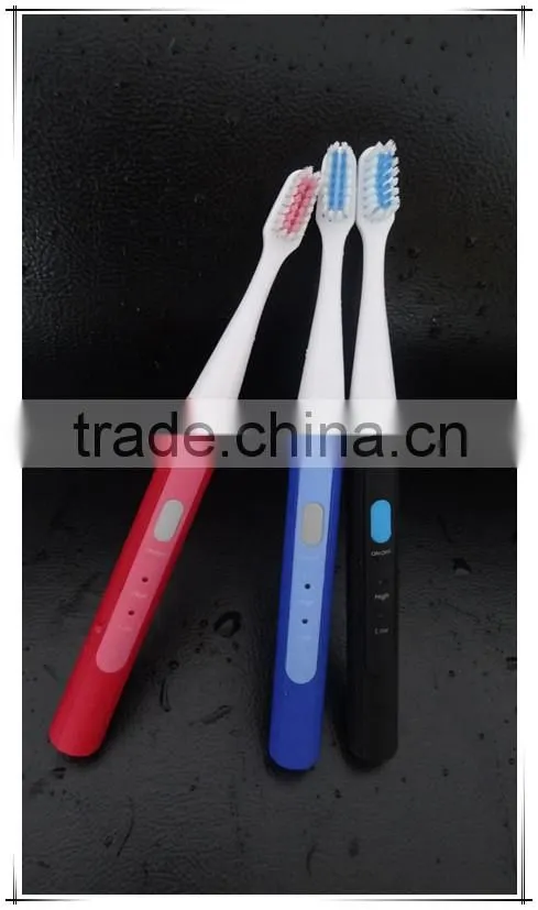 Sonic viberation electric toothbrush with three heads
