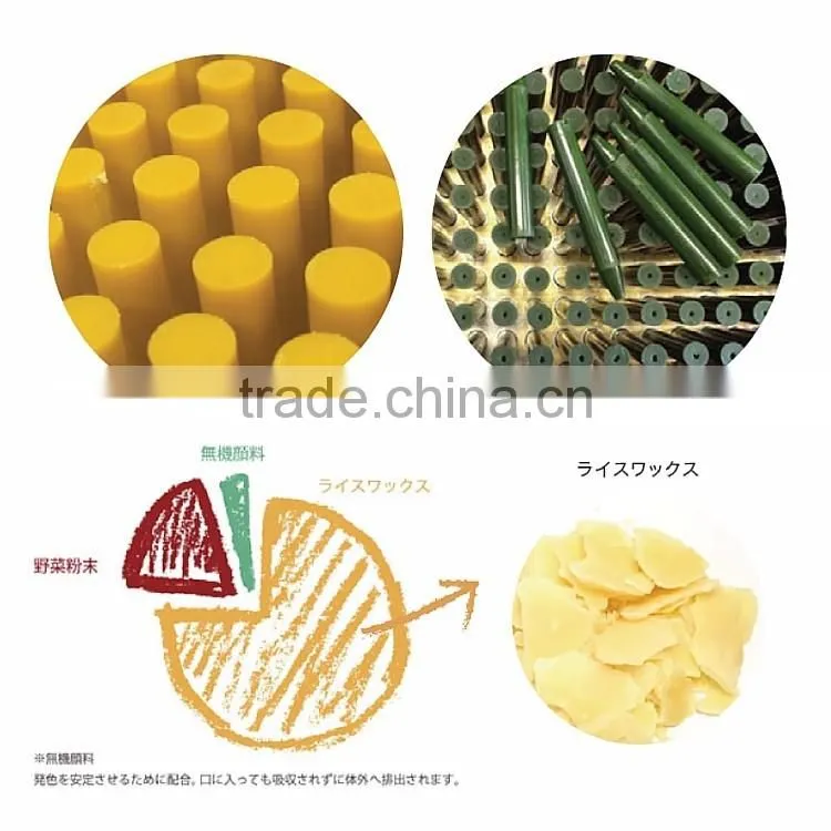 Japanese eco-friendly crayon with natural vegetable colors