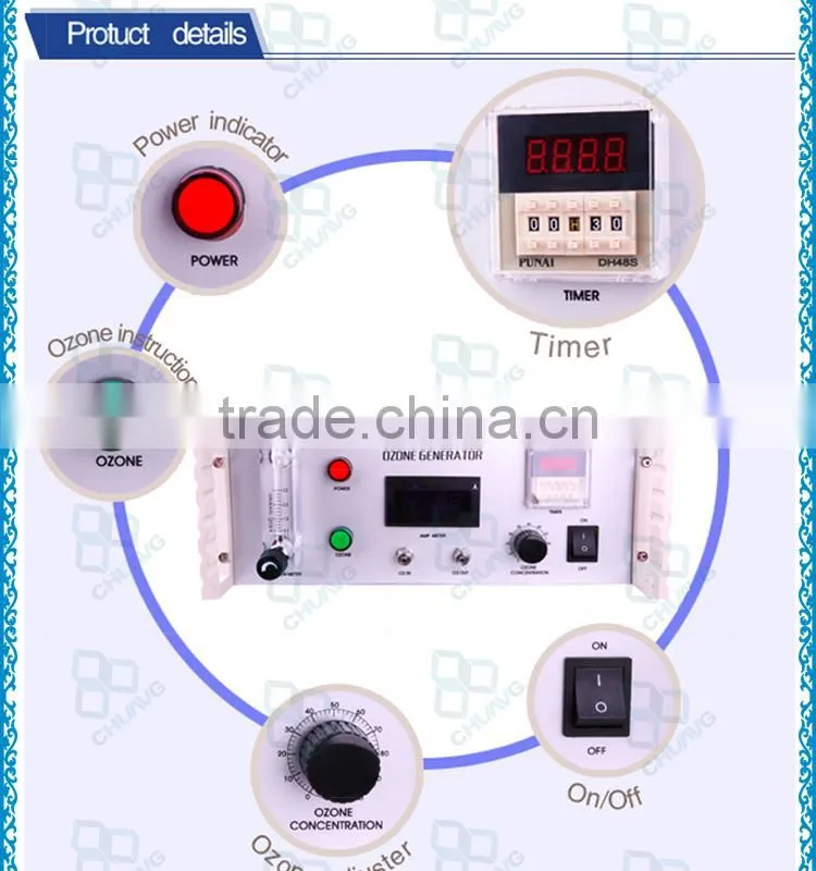 High concentration oxygen source medical dental ozone generator