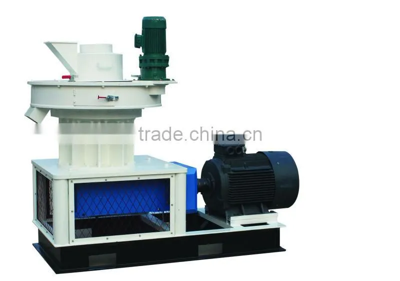 MKL225 flat die wood pellet machine with roller driven