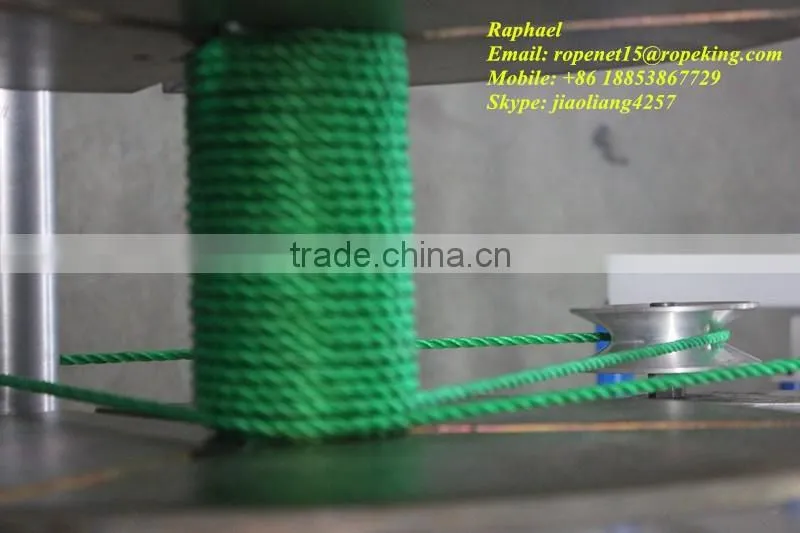 Coil winding machine for rope baler twine coil making machine coiler machine: ropenet15@ropekig.com