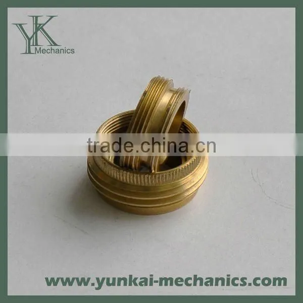 Golden plated turning parts, CNC machining part, spare part for home application