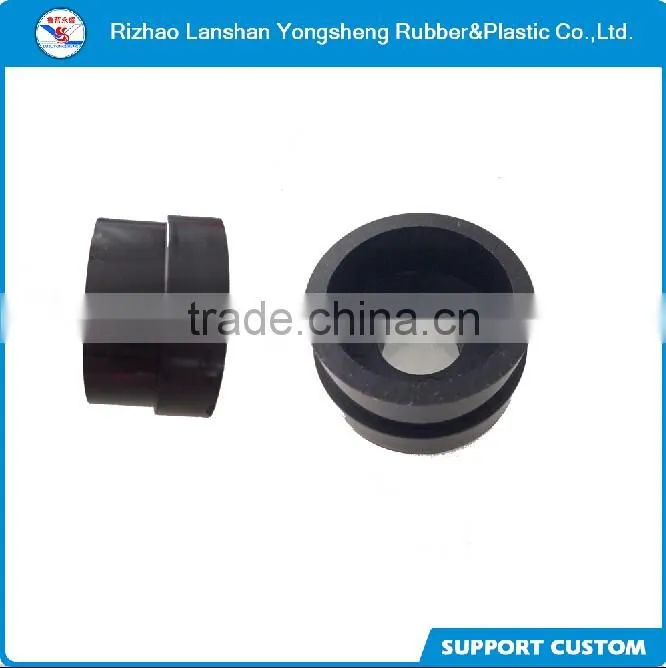 low price high quality black PP injection molding parts plastic plug