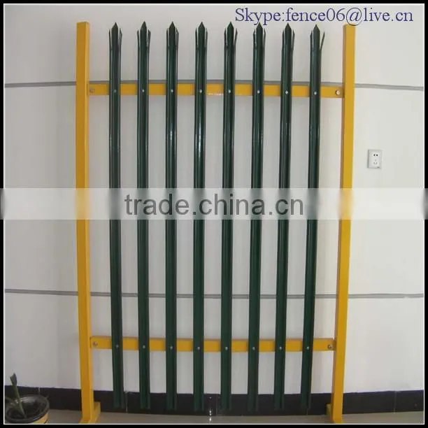 China supplier palisade fence, cheap Euro fence, W or D palisade fence
