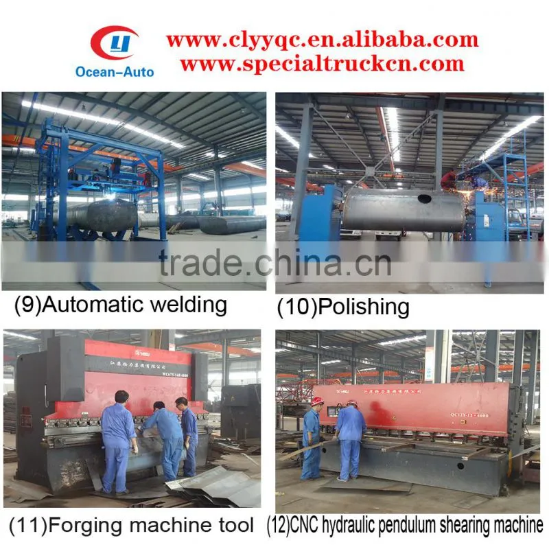aluminum vacuum tank truck 4000L with optional chassis