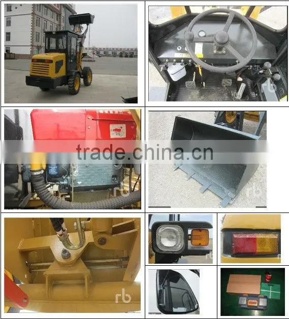 4wd 40hp tractor with front end loader and backhoe ZL12F