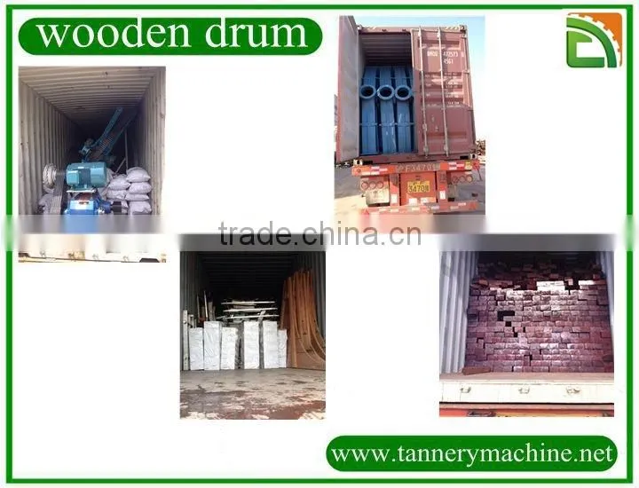 export tannery leather dyeing wooden drum