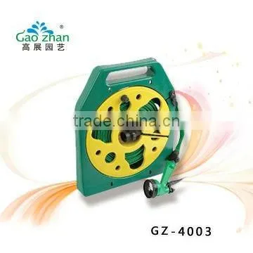 15m Flat Decorative Garden Hose Reel with Hose Nozzle