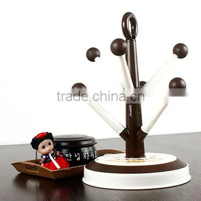 Mug Hooks Stand Tree organizer 6 pcs Racks Kitchen Cup Holder Coffee Tea Home Collection
