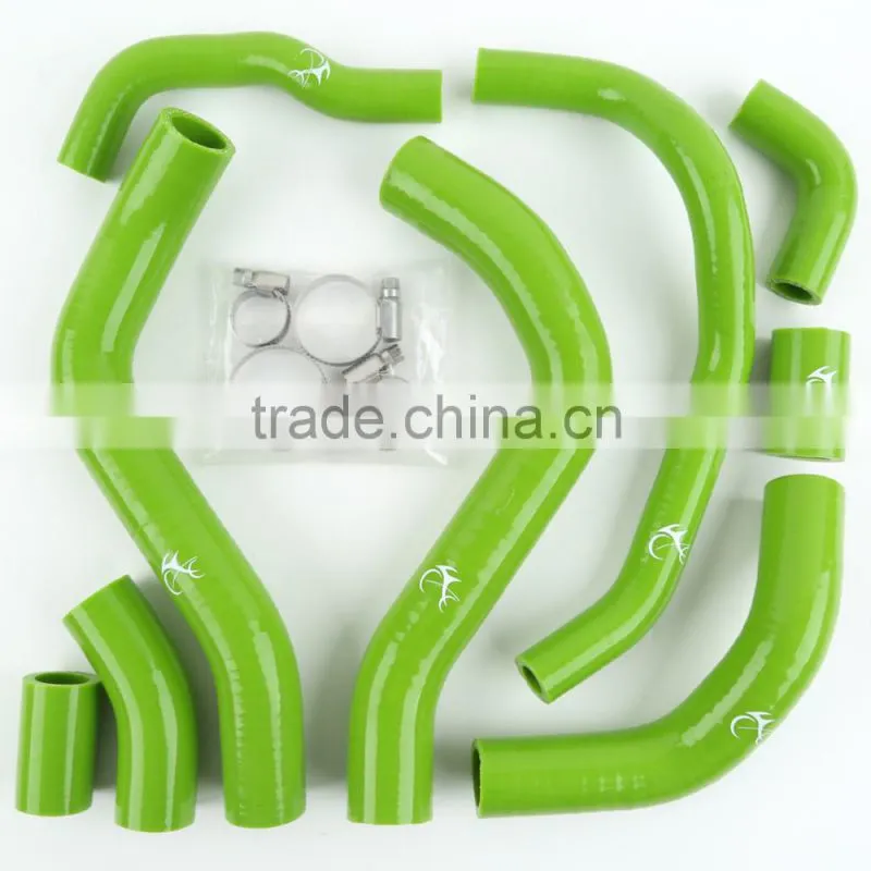 Green Silicone Radiator Hose + Clamps For Honda CBR 600RR 2007-2012 08 09 10 11