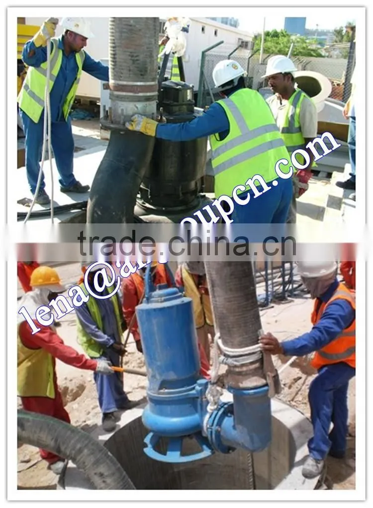 Vertical Non-clog Submersible Sewage Pump For Dirty Water