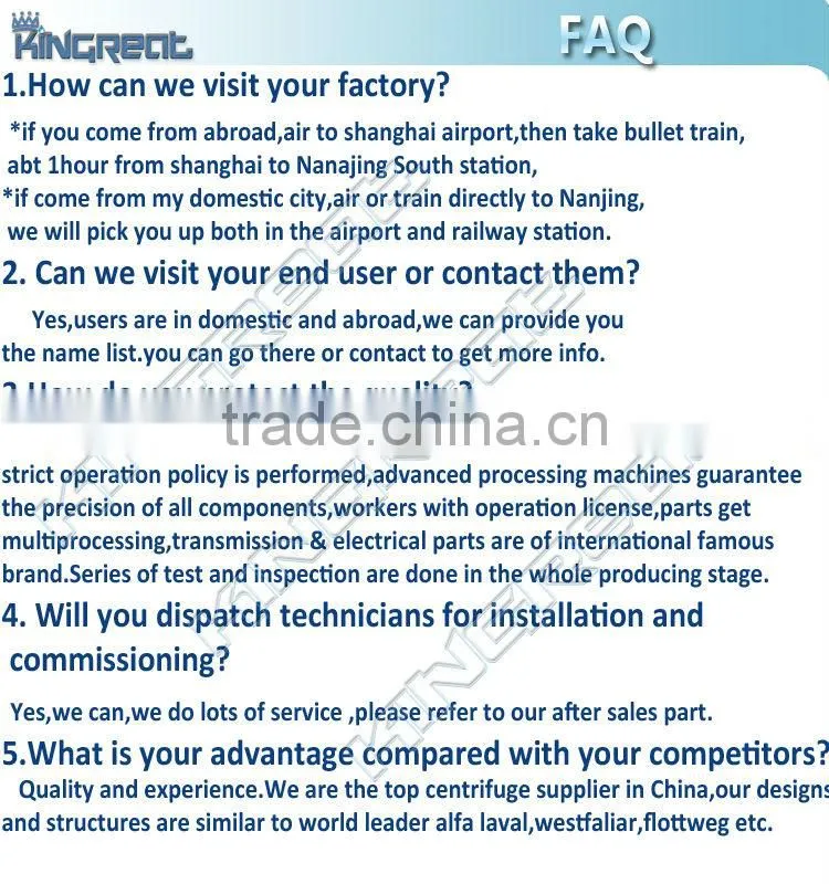 High performance 2stage pusher centrifugal dryer