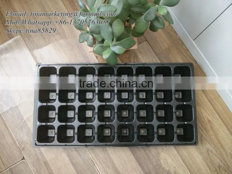 32 Cell High Quality PS Plastic Planting Nursery Seedling Trays Seed Germination Tray